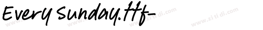 Every Sunday.ttf字体转换
